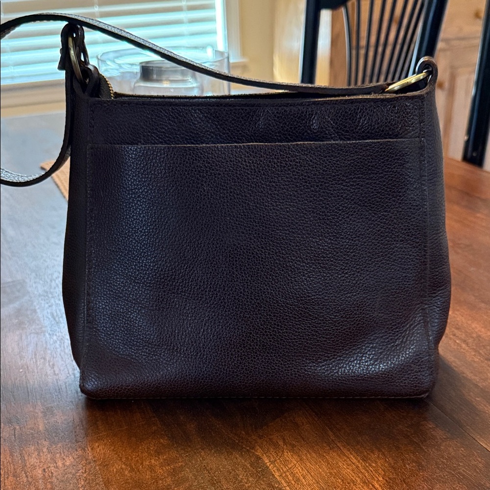 Portland Leather Triangle Cold Brew Genuine Leather Shoulder Bag